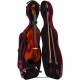 Custodia per violino Fibra di vetro Steel Effect 4/4 M-case Borgogna