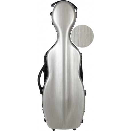 Custodia per violino Fibra di vetro Steel Effect 4/4 M-case Argento