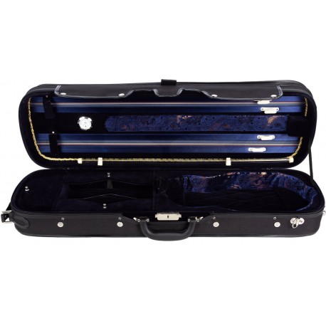 Oblong Hard Violin Case 4/4 Lord M-case Navy Blue