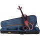 Elektrische Violine, E-geige 4/4 M-tunes MTSE408E hölzern - spielbereit + Profi