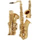 Saxofón tenor Bb, B Fis SaxT1100G M-tunes - Dorado