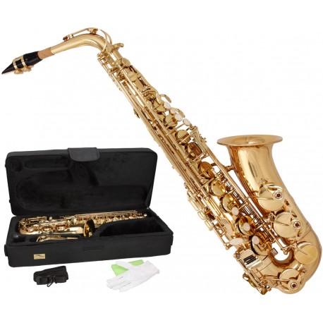 Saxofón alto Es, Eb Fis MTSA1001G M-tunes - Dorado