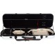 Custodia per violino Fibra di vetro Oblong 4/4 M-case Bianco - Nero