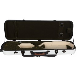 Estuche de violin fibra de vidrio Oblong 4/4 M-case Blanco - Verde