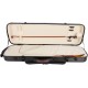 Oblong violin case Fiberglass Oblong 4/4 M-case Black - Cream