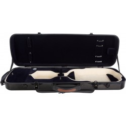 Estuche de violin fibra de vidrio Oblong 4/4 M-case Negro - Azul Marino