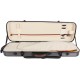 Estuche de violin fibra de vidrio Oblong 4/4 M-case Negro Point - Crema