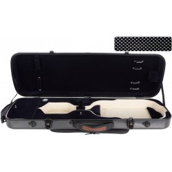 Custodia per violino Fibra di vetro Oblong 4/4 M-case Nero Point - Blu Marino