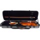 Étui pour violon en fibre de verre Fiberglass Oblong 4/4 M-case Noir Point - Bleu Marine