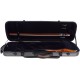Custodia per violino Fibra di vetro Oblong 4/4 M-case Nero Point - Blu Marino