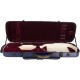 Oblong violin case Fiberglass Oblong 4/4 M-case Navy Blue - Burgundy