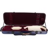 Estuche de violin fibra de vidrio Oblong 4/4 M-case Azul Marino - Borgoña