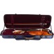 Violinkoffer Geigenkasten Glasfaser Oblong 4/4 M-case Marineblau - Weinrot