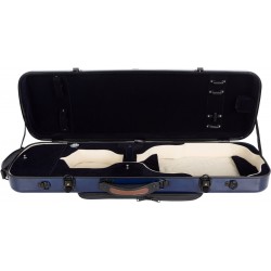 Estuche de violin fibra de vidrio Oblong 4/4 M-case Azul Marino - Azul Marino