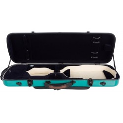 Custodia per violino Fibra di vetro Oblong 4/4 M-case Verde Mare - Blu Marino