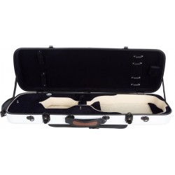 Custodia per violino Fibra di vetro Oblong 4/4 M-case Bianco - Blu Marino