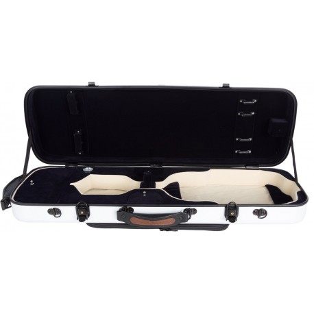Custodia per violino Fibra di vetro Oblong 4/4 M-case Bianco - Blu Marino