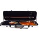 Oblong violin case Fiberglass Oblong 4/4 M-case White - Navy Blue