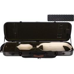 Custodia per violino Fibra di vetro Oblong 4/4 M-case Nero Point - Verde