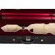 Custodia rettangolare di schiuma per violino 4/4 City M-case Borgogna