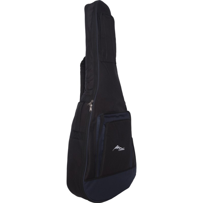 Housse pour guitare acoustique Sacoche Premium 4/4 M-case Bleu Marine