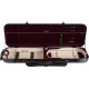 Custodia per violino Fibra di vetro Safe Oblong 4/4 M-case Nero Point - Borgogna