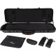 Fiberglass violin case Safe Oblong 4/4 M-case Black Special