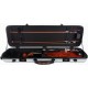 Fiberglass violin case Safe Oblong 4/4 M-case Silver