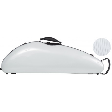 Estuche de violin fibra de vidrio Safe Flight 4/4 M-case Plata Point