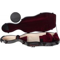 Custodia per viola Fibra di vetro UltraLight 38-43 M-case Nero Point - Borgogna