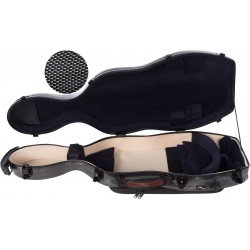 Custodia per viola Fibra di vetro UltraLight 38-43 M-case Nero Point - Blu Marino