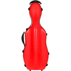 Estuche de viola fibra de vidrio UltraLight 38-43 M-case Rojo