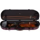 Half moon violin case Fiberglass Street 4/4 M-case Burgundy Shiny