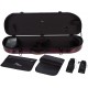 Custodia per violino Fibra di vetro Street 4/4 M-case Borgogna Lucente