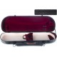 Custodia per violino Fibra di vetro Street 4/4 M-case Nero Point - Borgogna