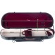 Custodia per violino Fibra di vetro Street 4/4 M-case Nero Point - Borgogna