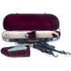 Estuche de violin fibra de vidrio Street 4/4 M-case Negro Point - Borgoña