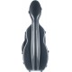 Shaped violin case Fiberglass UltraLight 4/4 M-case Black Point - Burgundy