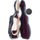 Shaped violin case Fiberglass UltraLight 4/4 M-case Black Point - Burgundy