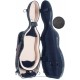 Étui pour violon en fibre de verre Fiberglass UltraLight 4/4 M-case Noir Point - Bleu Marine