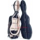 Custodia per violino Fibra di vetro UltraLight 4/4 M-case Nero Point - Blu Marino