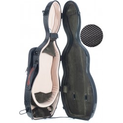 Shaped violin case Fiberglass UltraLight 4/4 M-case Black Point - Olive