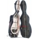 Estuche de violin fibra de vidrio UltraLight 4/4 M-case Negro Point - Oliva