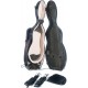 Custodia per violino Fibra di vetro UltraLight 4/4 M-case Nero Point - Oliva