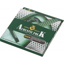 Cuerdas de acero para guitarra acústica Folk 4/4 King Lion G03