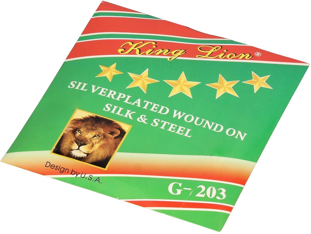 Silk and Steel strings for acoustic guitar 4 4 King Lion G203