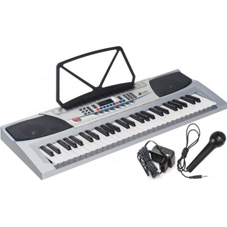 Keyboard 54 klawisze M-tunes MT-07 Srebrny