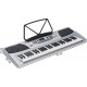 Digital 54 Tasten Keyboard E-Piano M-tunes MT-07 Silbern