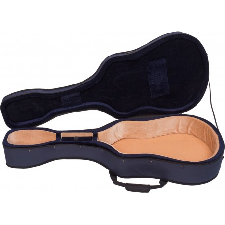 Estuche de espuma para guitarra acústica Classic 4/4 M-case Azul Marino, Azul Marino-Beige