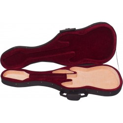 Foam case for electric guitar 4/4 Classic M-case Black, Burgundy-Beige
